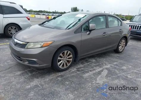 2012 Honda Civic Ex-L from USA, damaged, VIN 19XFB2F91CE026981